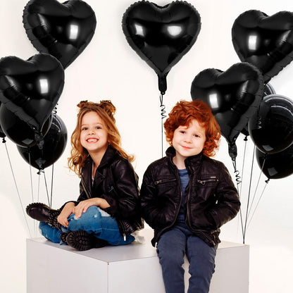 12 Pcs Red Heart Balloons,18 Inch Heart Foil Balloons Love Balloon Valentine Balloon for Birthday Party Wedding Engagement Party Baby Shower Valentine Day Decorations (red)
