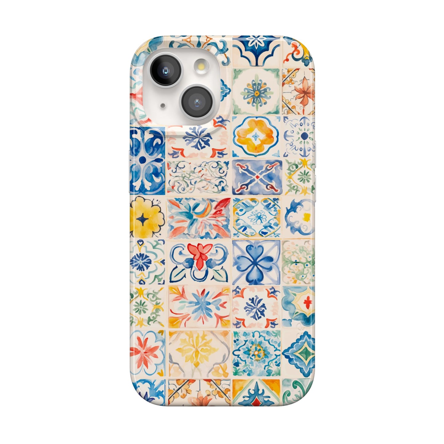 Casely iPhone 15 Plus Case | Fit Check | Neutral Checkerboard Checkered Classic Case | Compatible with MagSafe