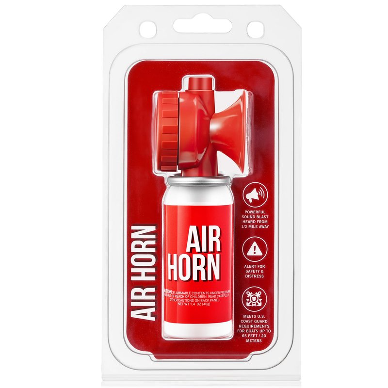 Saillong 1 Pack 1.4oz Boat Air Horn for Safety, Loud Marine Air Horns Can, Mini Small Blow Fog Bear Horn, Emergency Use for Sporting Events, Boat, Animal Alarm