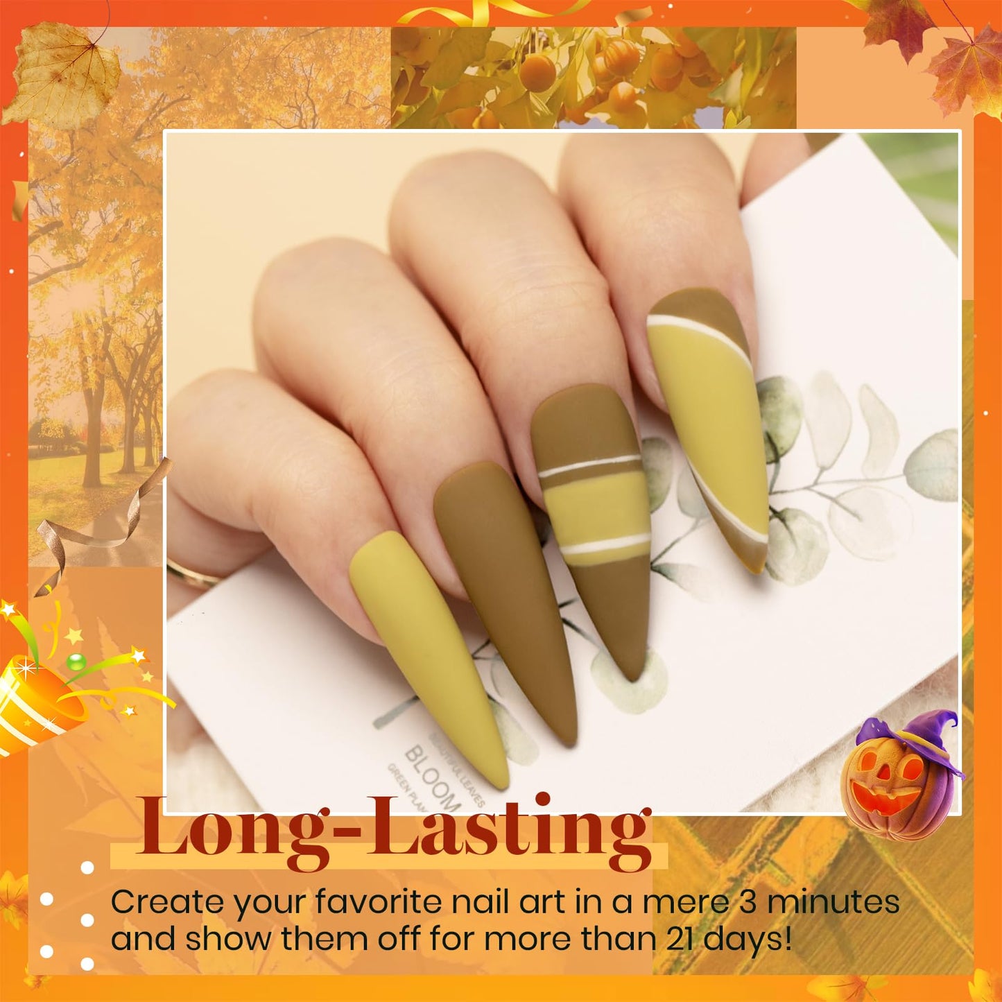 beetles Gel Polish Set - 23Pcs Macaroon Color Gel Nail Kit with Glossy Matte Top Coat Base Coat Yellow Pink White Purple Blue Glitter Bright Uv Nails Paradise Pastel Gel Halloween Gifts for Women