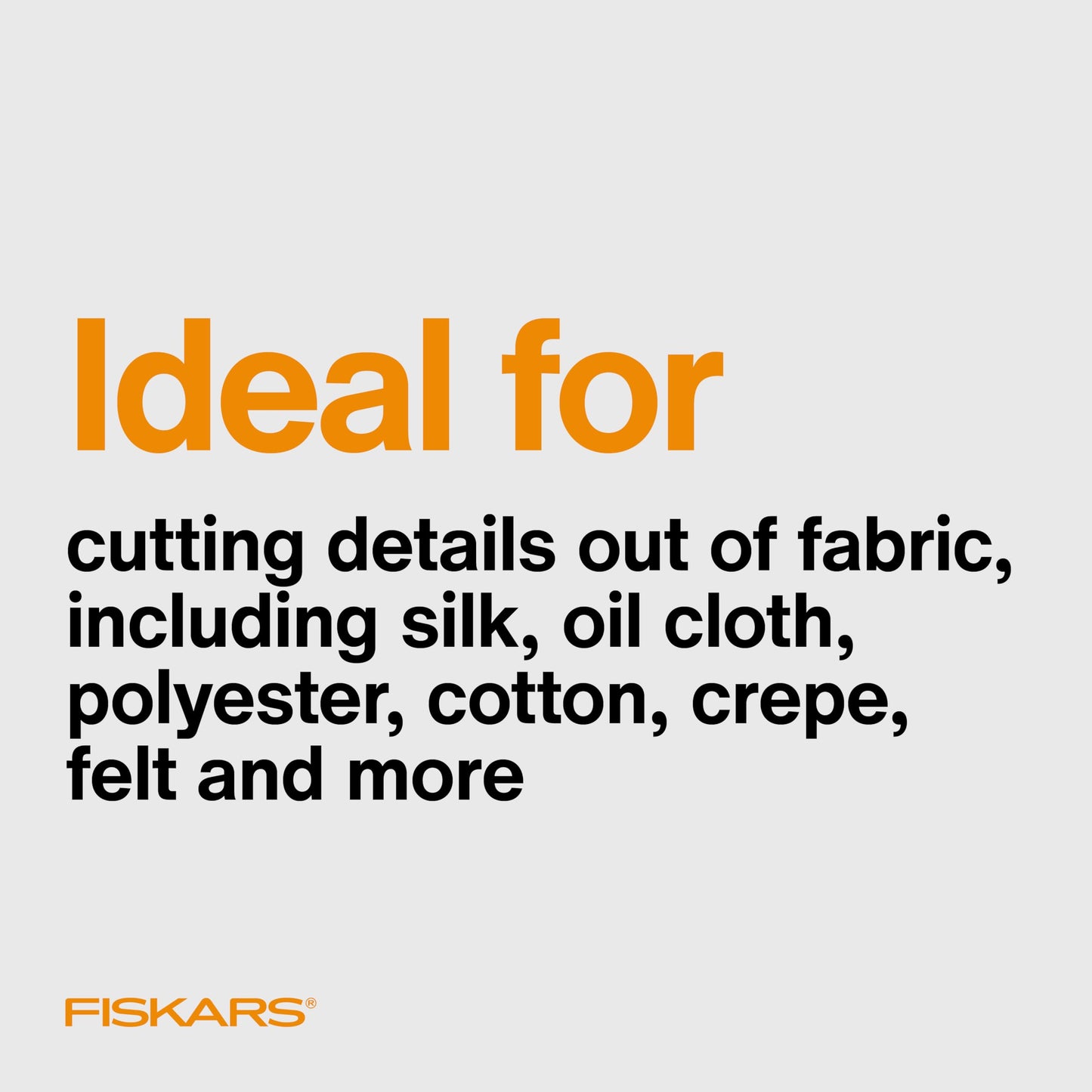 Fiskars Micro-Tip Spring Assisted Scissors, Precision Cutting Stainless Steel Blades, Comfort Handle, Cut Details in Fabric, Sewing Scissors and Arts and Crafts Tools