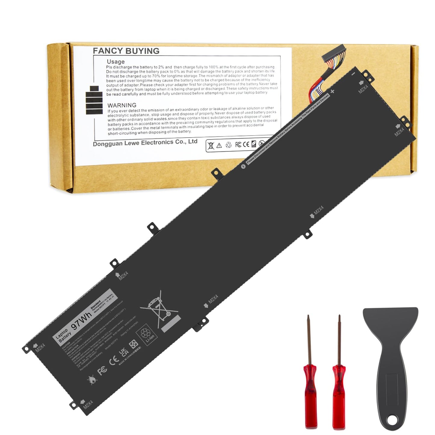 Fancy Buying 6GTPY Battery for Dell XPS 15 9560 9570 9550 7590 P56F P56F001 P56F002 Precision 5510 5520 5530 M5510 M5520 Vostro 7500 7590 GPM03 5XJ28 05XJ28 M2X4 5D91C 451-BBYB-TM 1P6KD 4GVGH