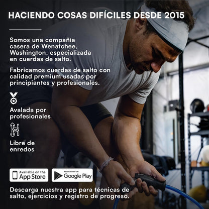 Elite Jumps, Muay Thai 2.0 Weighted Jump Rope - Heavy 1.3lb PVC Drag Rope (10ft)