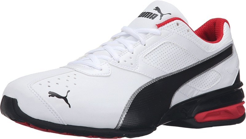 PUMA Men's Tazon 6 FM Cross Training Shoes, White-Black-Silver, 10.5
