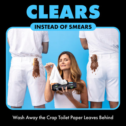 Dude Wipes Flushable Wet Wipes Dispenser (3 Packs 48 Wipes), Unscented Wet Wipes with Vitamin-E & Aloe for at-Home Use, Septic and Sewer Safe