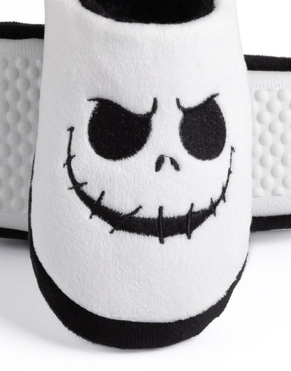 Disney The Nightmare Before Christmas Womens Slippers | Ladies Jack Skellington Halloween Footwear | Xmas Holiday Loungewear