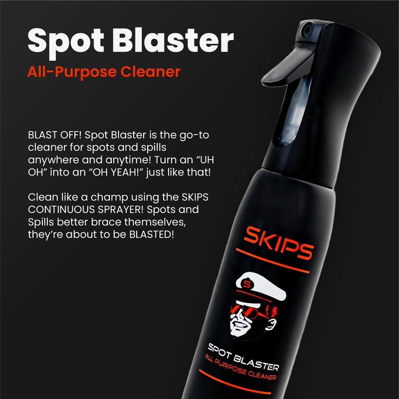 SKIPS All Purpose Boat Cleaner: Premium Boat Cleaner for Spots, Spills & Cool-Touch Fabrics – Gentle Stain Remover for Vinyl, Leather & All Boat Surfaces - 16 oz Pressurized Continous Spray Bottle