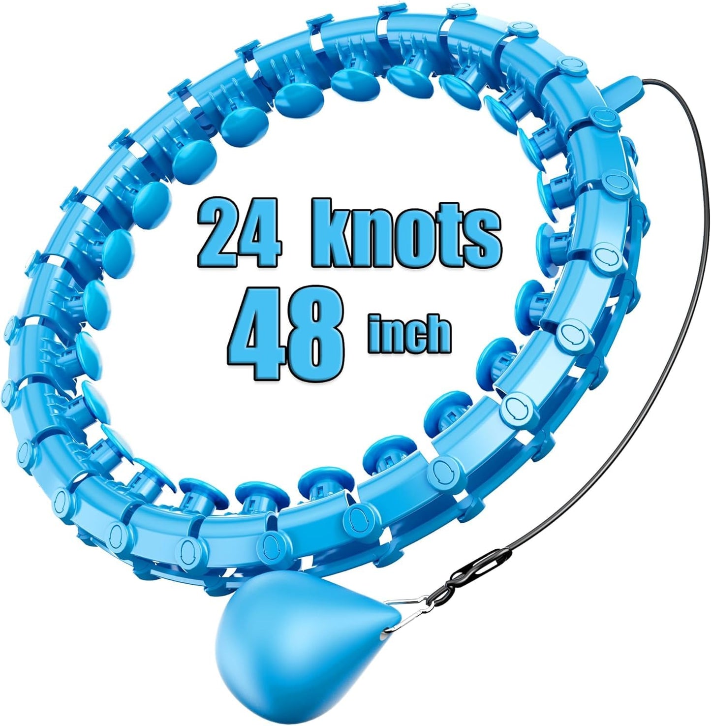 Dumoyi 2025 New Upgraded Smart Weighted Hoop for Adults Weight Loss,Infinity Fitness Hoop Plus Size for Women Smart Exercise Equipment