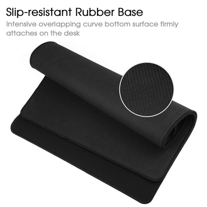 HIHUHEN Gaming Mouse Mat/Large Mouse Pad 800 x 400 x 3mm / XXL mouse pad/large size | improved precision and speed | rubber base for stable grip on smooth surfaces | non-slip (80x40 Black)