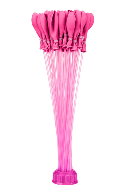 Bunch O Balloons Pink (3 Bunches) by ZURU, 100+ Rapid-Filling Self-Sealing Pink Colored Instant Water Balloons for Outdoor Family, Friends, Children Summer Fun (3 Bunches, 100 Balloons)