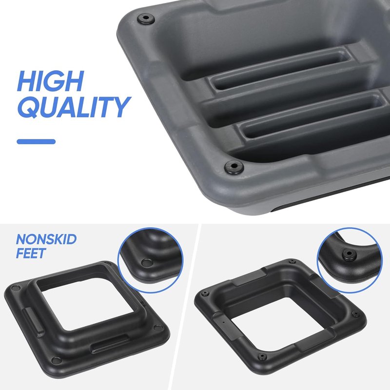 16 Inch Aerobic Step Platform - Adjustable Mini Exercise Stepper for Home Gym | Cardio Strength Training with 4 Risers