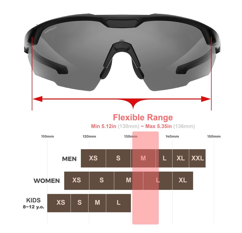 HTS HUNTERSKY S59 Smoke Grey Ballistic Tactical Shooting Glasses ANSI Z87+ Polarized Anti-Fog UV400 Eyewear for Airsoft Range Security and Outdoor Sports, for Men and Women