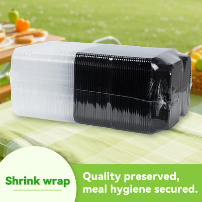 FRESHPAK Meal Prep Container, 40-Pack Leakproof To Go Boxes with Lids 38oz BPA Free Microwave and Freezer Safe Reusable Plastic Bento Boxes Ideal for Portion Control and Food Storage