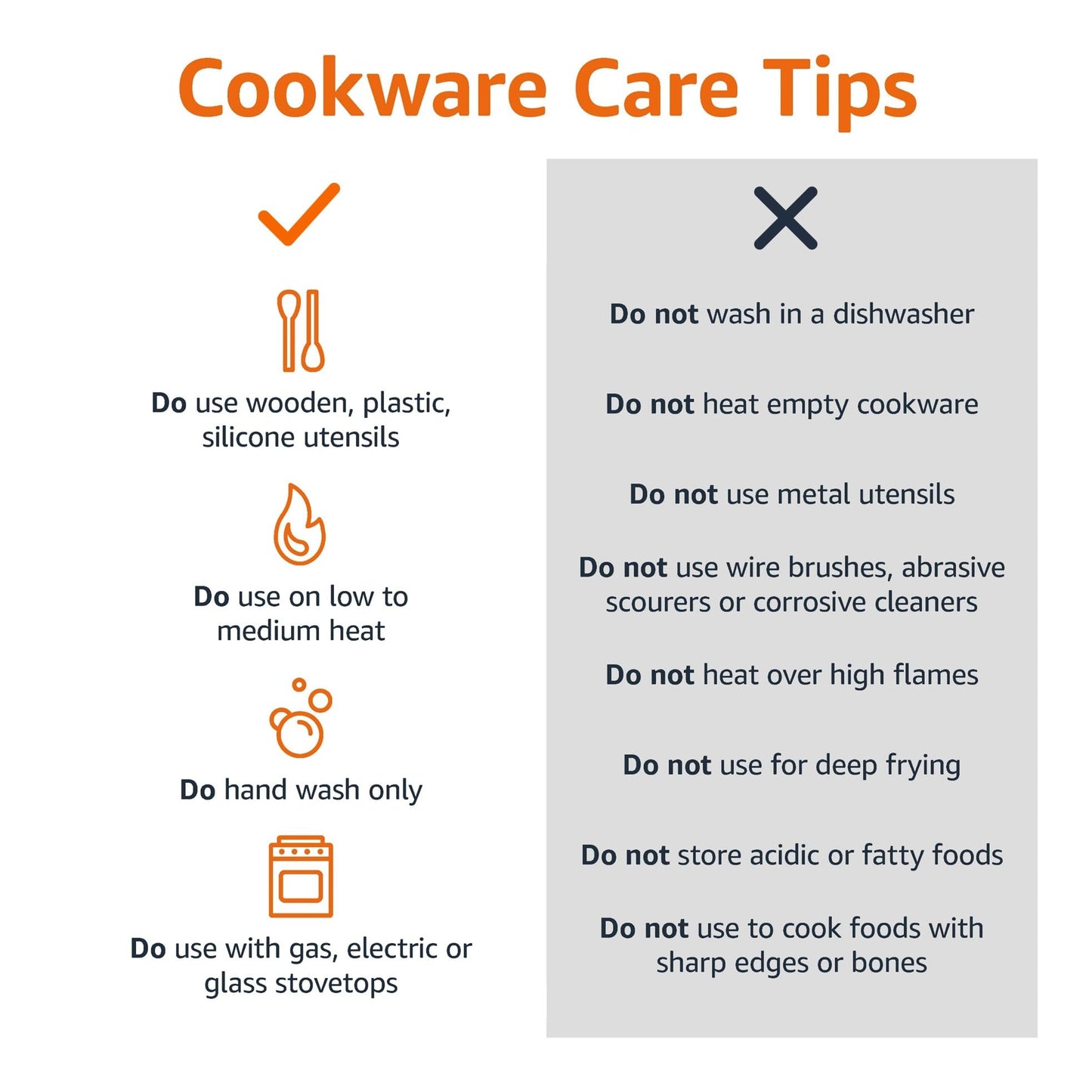 Amazon Basics Non Stick Kitchen Cookware 8-Piece Set, Non-Induction, Includes Pots and Pans, Black