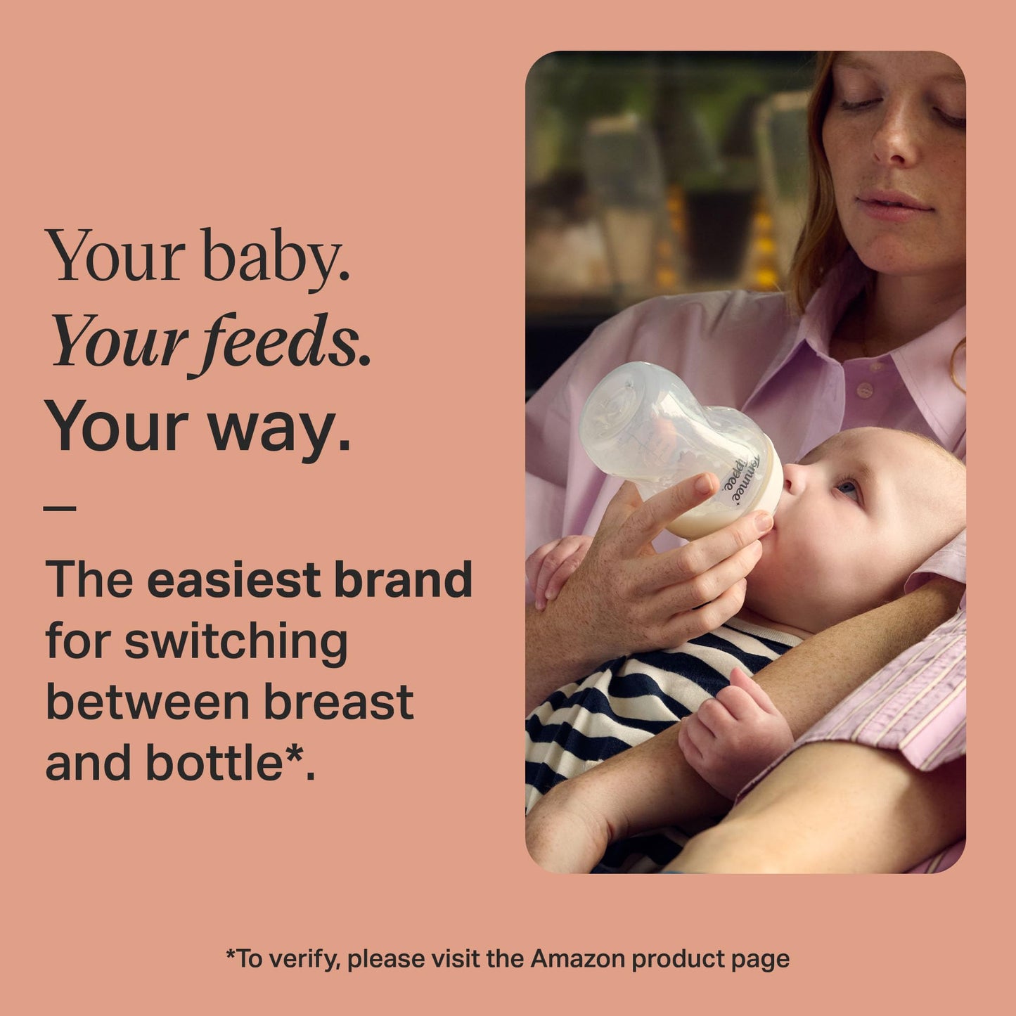 Tommee Tippee Natural Start Baby Bottles for 0m+, Pack of 6 260ml Baby Bottles, with Slow Flow Breast-Like Teat for a Natural Latch, Self-Sterilising and BPA Free, Baby Feeding Essentials, Pond