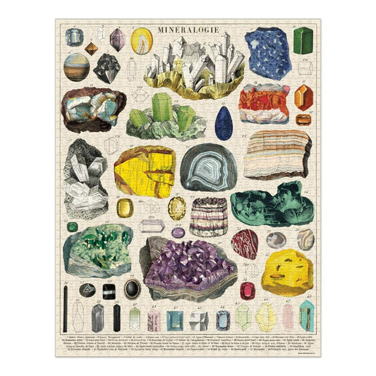 Cavallini 1000 Piece Puzzle, Mineralogie (PZL/MINERALOGIE)