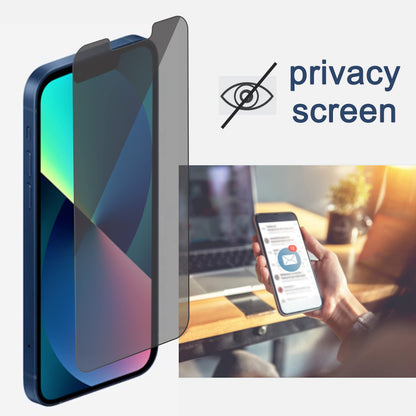 Ailun 2Pack Privacy Screen Protector Compatible for iPhone 14 Pro Max [6.7 inch] + 2 Pack Camera Lens Protector, Anti Spy Private Tempered Glass Film, Case Friendly, [9H Hardness] - HD