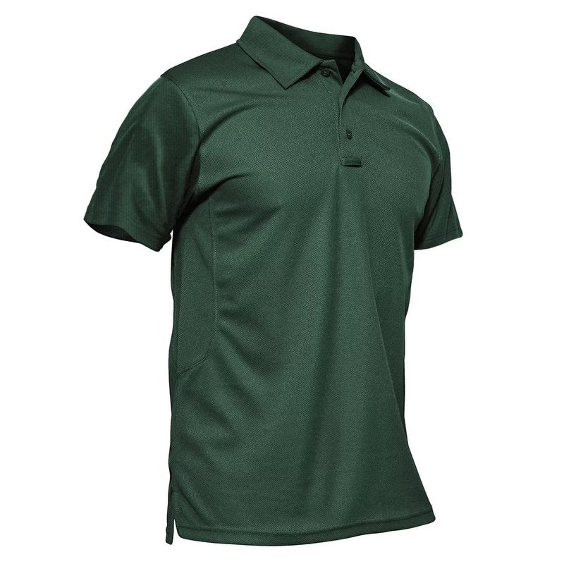 MAGCOMSEN Short Sleeve Polo Shirts for Men Golf Polo Shirts Casual Shirts Quick Dry Performance Shirts Dark Green XXL