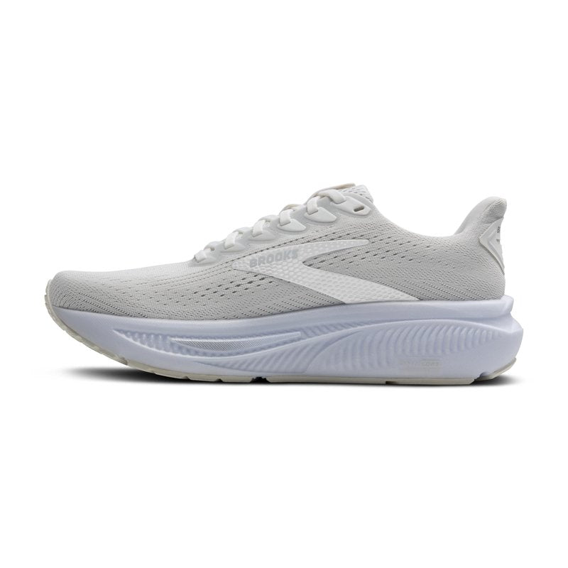 Brooks Women’s Ghost 17 Neutral Running Shoe - White/White/Grey - 7 Medium