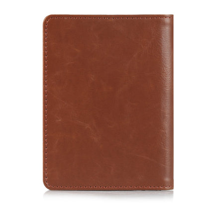 EpicGadget(TM) RFID Blocking Premium Leather Passport Holder Travel Wallet Cover Case (Brown)