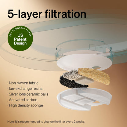 PETLIBRO Capsule Cat Dog Water Fountain Bowl, 8L/1.76 Gallons, Anti-Spill Guard, Vortex Flow Anti-Choking, Easy Refill & Clean, Transparent Casing, Ideal for Medium to Large Dogs Drinking (Plastic)