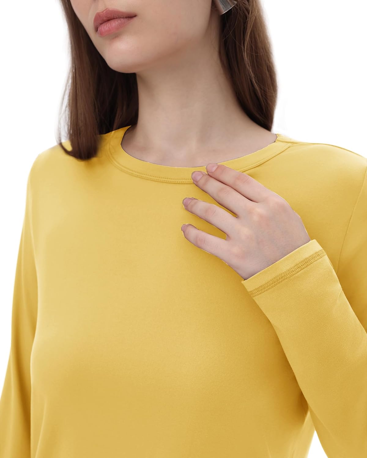 GAYHAY Long Sleeve Shirts for Women - Fall Winter Clothes Crew Neck Casual Tops Loose Fit Tees Fashion Outfits 2025