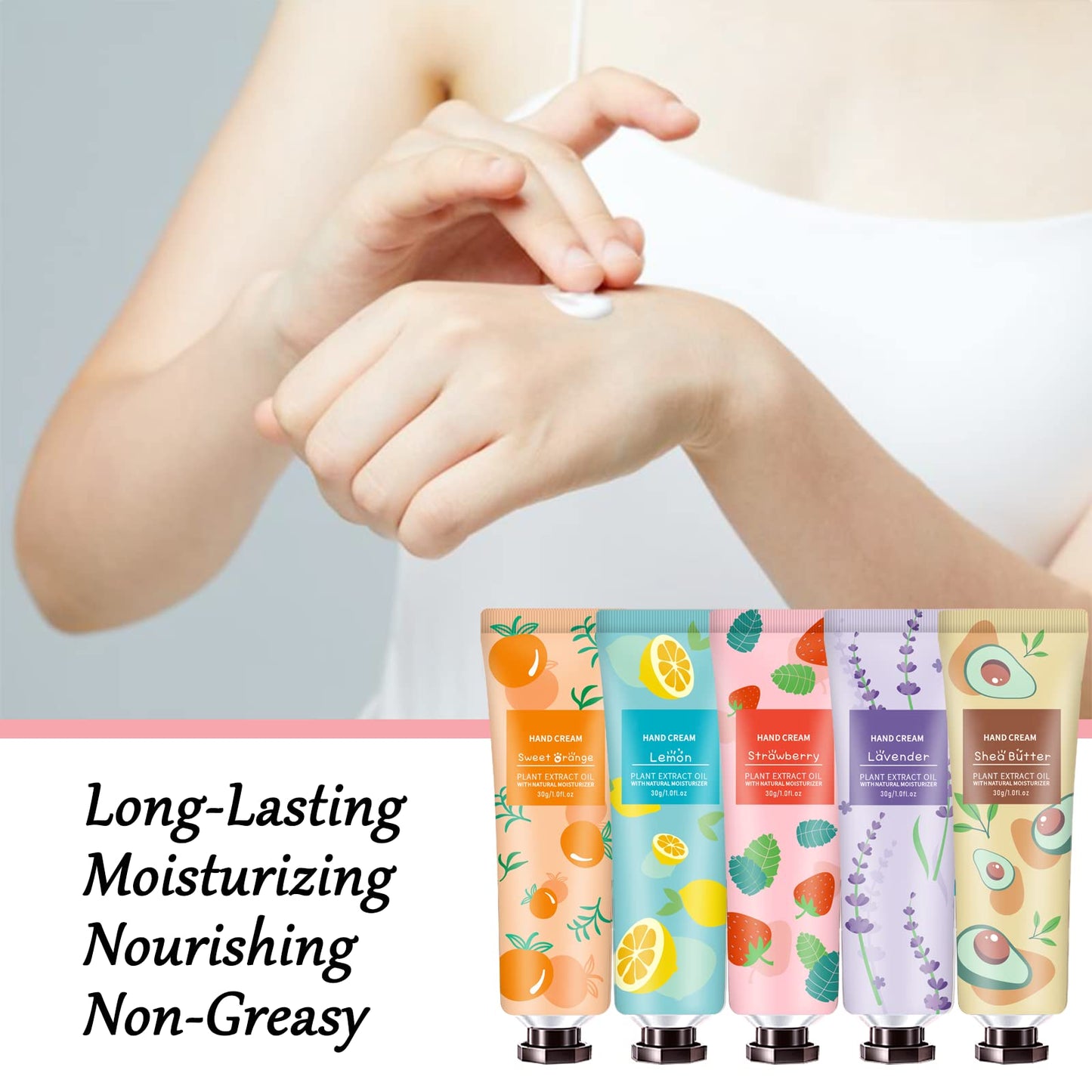 10 Pack Hand Cream for Dry Cracked Hands, Stocking Stuffers for Teen Girls,Christmas Gifts for Women,Teacher Appreciation Gifts, Natural Plant Fragrance Mini Hand Lotion Moisturizing Hand Care Cream