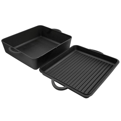 Dosq Cast Iron Dutch Oven Pan, Cast Iron Pot