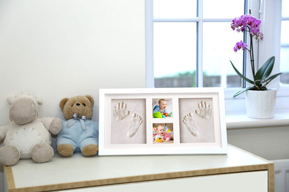 Bubbleliss Baby Hand and Footprint Kit Makes A Great Gift Present for Birthdays, Christenings and Baby Showers, Newborn Baby Keepsake Frames