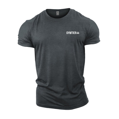GYMTIER Gym Clothes for Men Gym T-Shirt - Bodybuilding Workout Training Top Bodybuilding Workout T Shirt Training Top MMA Men's Active Wear, Grey, L