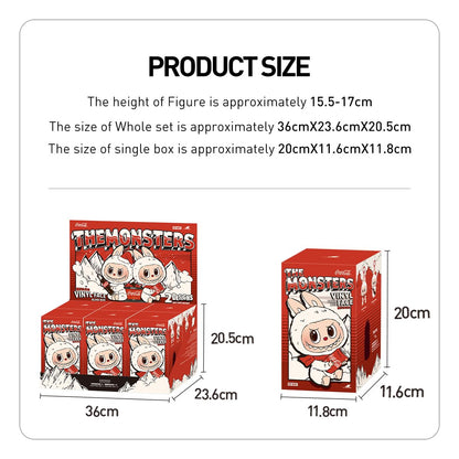 POP MART THE MONSTERS COCA-COLA SERIES-Vinyl Face 1Box Exclusive Action Figure Box Toy Popular Collectible Art Toy Cute Figure Creative Gift, for Christmas Birthday Party Holiday