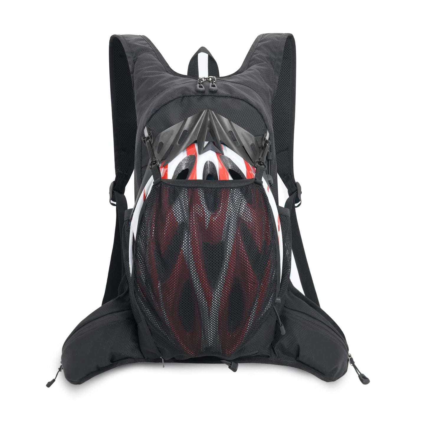 Fistcale Hiking Backpack, 8L Black hydration Running Rucksack, Functional Gift for Men & Women Daily Commutes, Cycling, Jogging, Hiking
