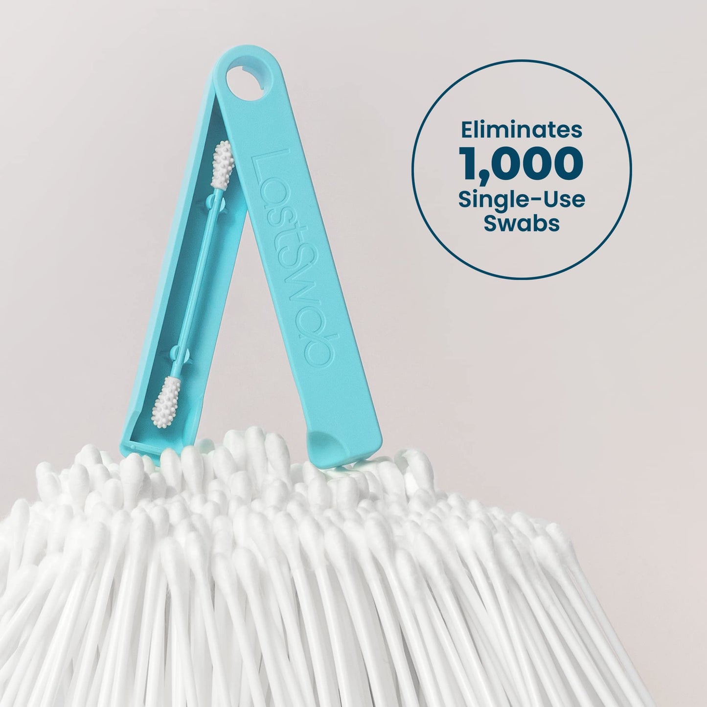 LastSwab® Reusable Buds Swabs for Ear Cleaning - The Sustainable and Sanitary Alternative to Single-Use Q Tips - Zero Waste and Easy to Clean - Comes with a Convenient Travel Case Holder