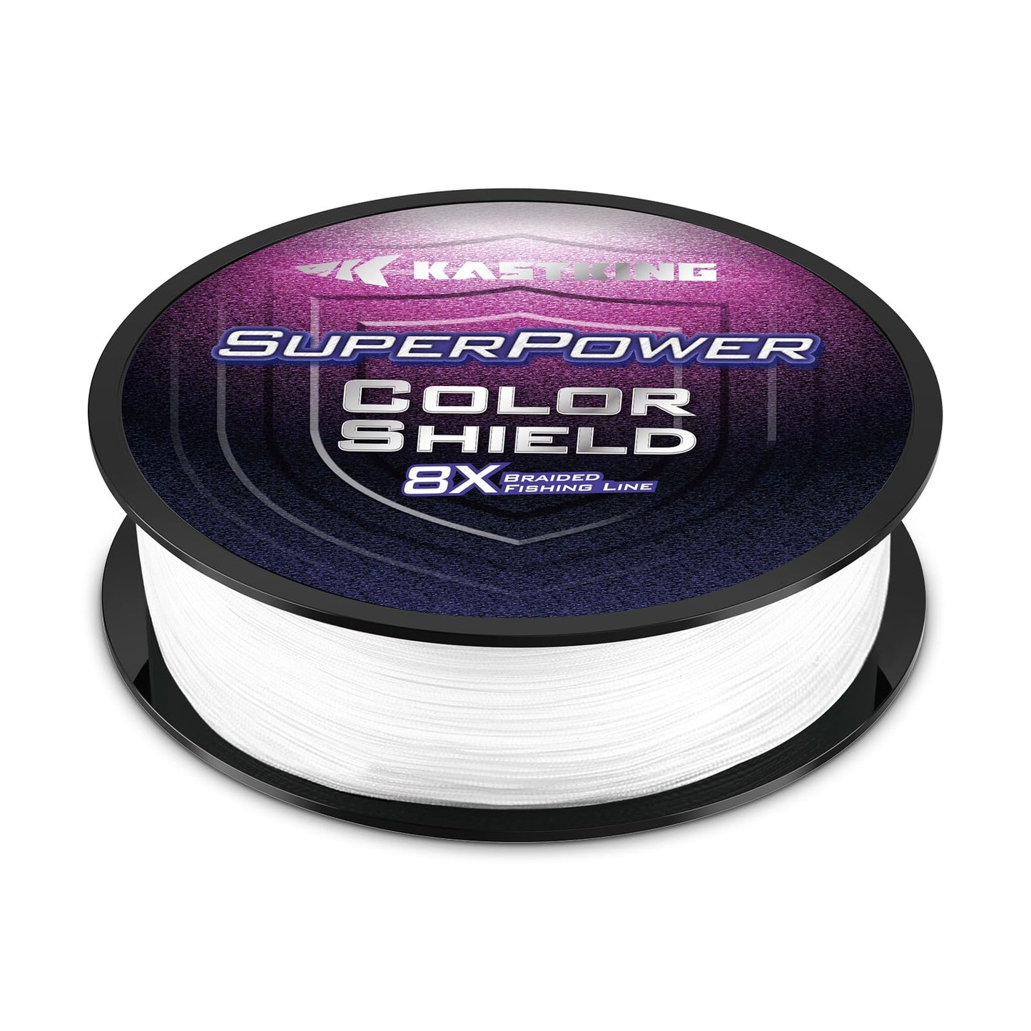 KastKing Superpower ColorShield Braided Fishing Line, White,65LB,500Yards,X8
