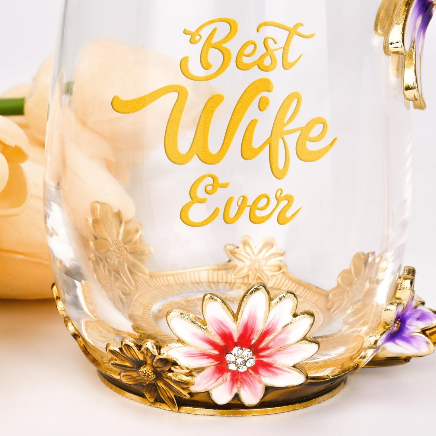 OEAGO Gifts for Mom Women Valentines Day Gifts for Her Glass Coffee Enamels Mug Best Birthday Valentine's for Girlfriend Wife Mothers Day from Daughter Son Tea Cup Stocking Stuffers Christmas