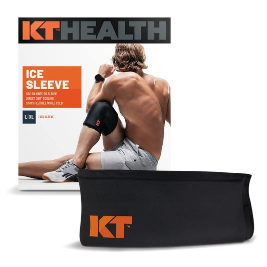 KT Recovery+ Ice Sleeve, Cold Therapy and Flexible Compression Sleeve for Sore Muscles and Joints, Large/Extra Large