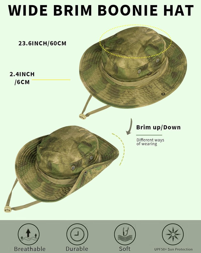 Bucket Sun Hat for Men & Women - UPF 50+ UV Protection | Foldable Boonie Hat for Hiking, Beach & Safari