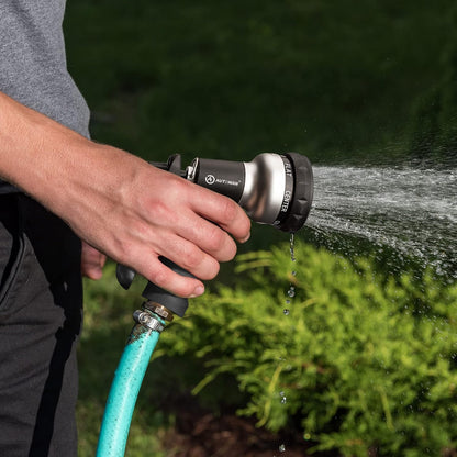 AUTOMAN Hose Pipe Spray Gun, 7 Patterns Garden Hose Spray Gun, High Pressure Hose Nozzle, Anti-Slip Water Hose Gun for Plants & Lawns Watering, Car & Bike Washing and Pets Bathing