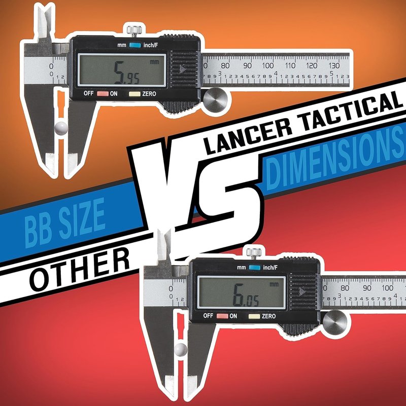 Lancer Tactical Airsoft 5,100 RDS 0.20g Outdoor BBS Outdoor Field Compliant (White)