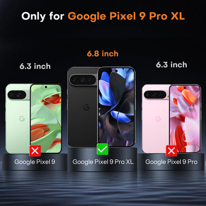 OMOTON 3+2 Pack for Google Pixel 9 Pro XL Screen Protector 6.8 Inch, 3 Tempered Glass Film & 2 Camera Lens Protector, Bubble-free, HD Clear, Not for 9 Pro/ 9