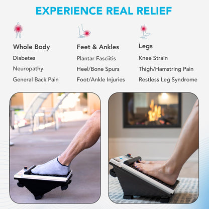 MedMassager Foot Massager Classic | Deep Tissue Massage Therapy, at-Home Massager, Dual Speed, Portable & Compact, Fast Relief from Neuropathy, Improves Blood Circulation MMF08