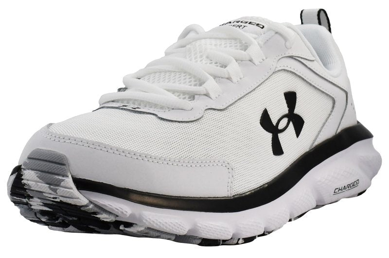 Under Armour Mens Charged Assert 9 Marble Running Shoe, White(101 Black, 11.5 US