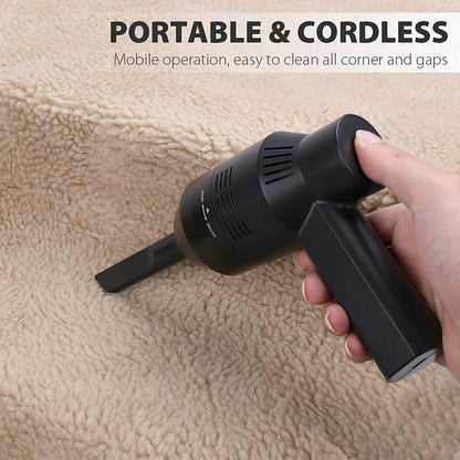 Honlibey New Cordless Mini Computer Vacuum, Portable Vacuum Cleaner Keyboard Cleaner Kit - Cleaning Dust, Hairs, Crumbs, Scraps, Ash for Laptop, Keyboard, Computer,Car, Pet House, Sewing Machine