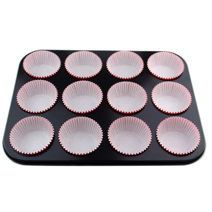 Eoonfirst Standard Size Baking Cups New Year Party Cupcake Liners 200 Pcs (Red)
