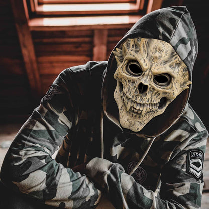 EJWCIG Full Head Skull Mask, Skeleton Mask for Men & Women - Deluxe Latex Helmet Cosplay Party Props