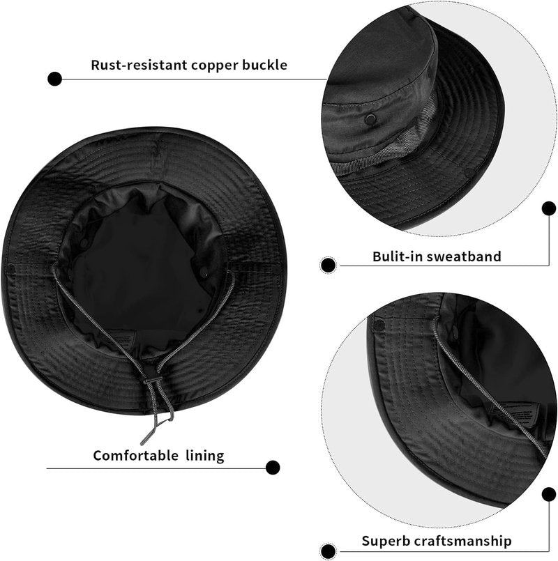 Sun Hats for Men Women Bucket Hat UPF 50+ Boonie Hat Foldable UV Protection Hiking Beach Fishing Summer Safari(1pack-Green Camo)