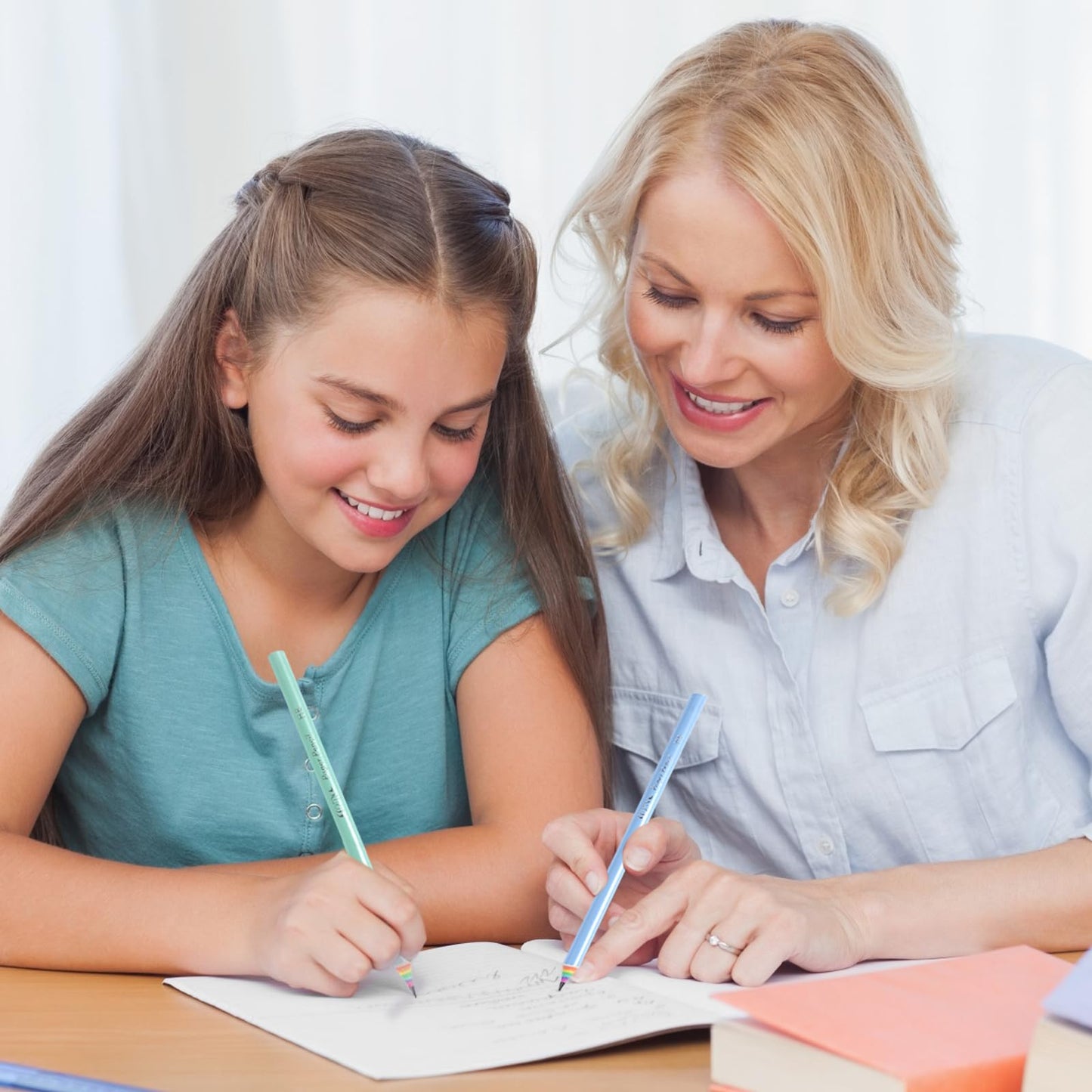 ECOTREE Pre-Sharpened Pencils #2 Eco Rainbow Paper Pencils for Kids Cute Number 2 Pencil with Erasers for School, Writing,12 Count