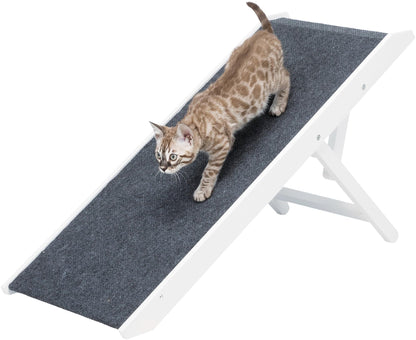 Trixie furniture ramp, height-adjustable 29/36/43 cm, wide running surface 36 × 90 cm, 39375, white