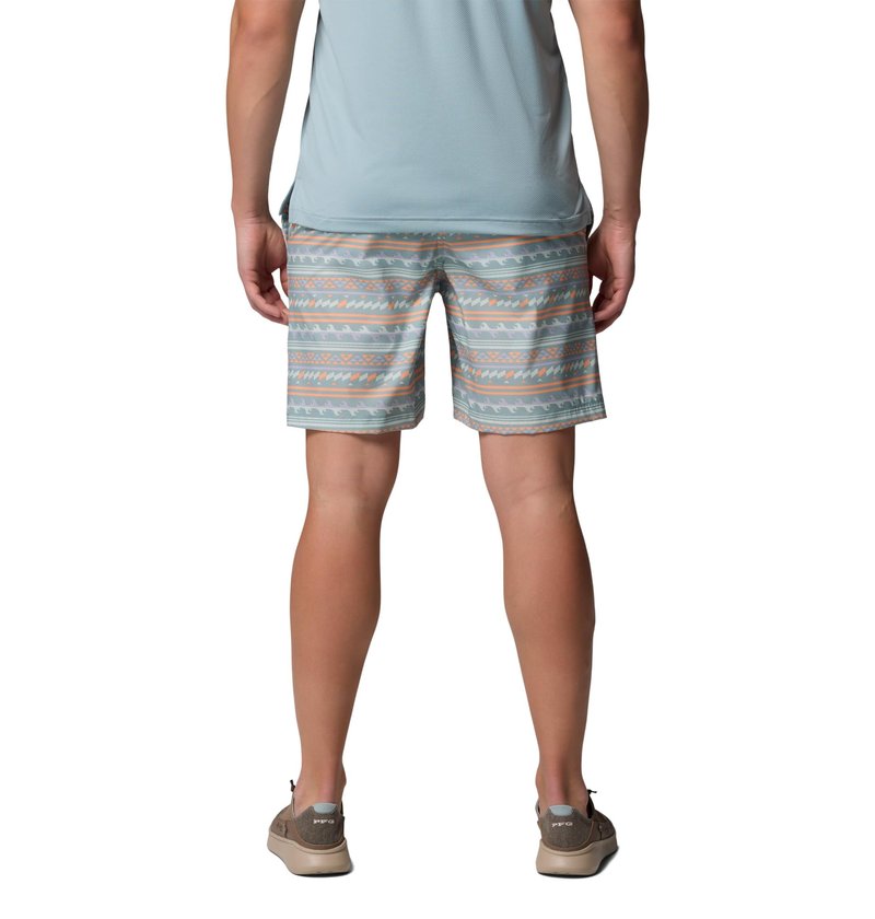 Columbia Mens PFG Rambler Printed Water Short, Crushed Blue Waved, X-Large x 6