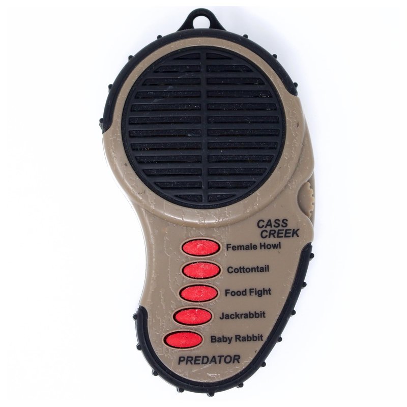 Cass Creek Ergo Electronic Predator Call, Coyote Call Device, Handheld Game Call with Authentic Animal Sounds, Compact Hunting Sound Caller